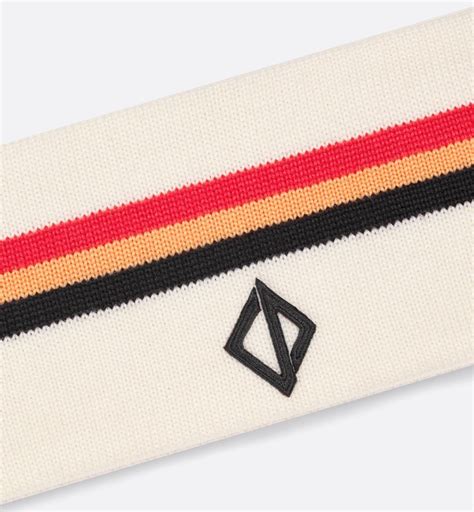 dior headband ski|DIOR AND PETER DOIG CD Diamond Ski Headband Beige Wool.